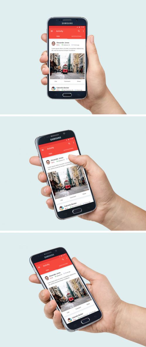 دانلود ماک آپ گوشی سامسونگ Galaxy S6