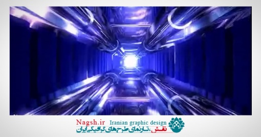 دانلود ویدئو کلیپ بکگراند تونل آبی (Blue Tunnel Loop)