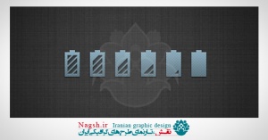 دانلود آیکون لایه باز باطری در حال شارژ Battery Levels Icons